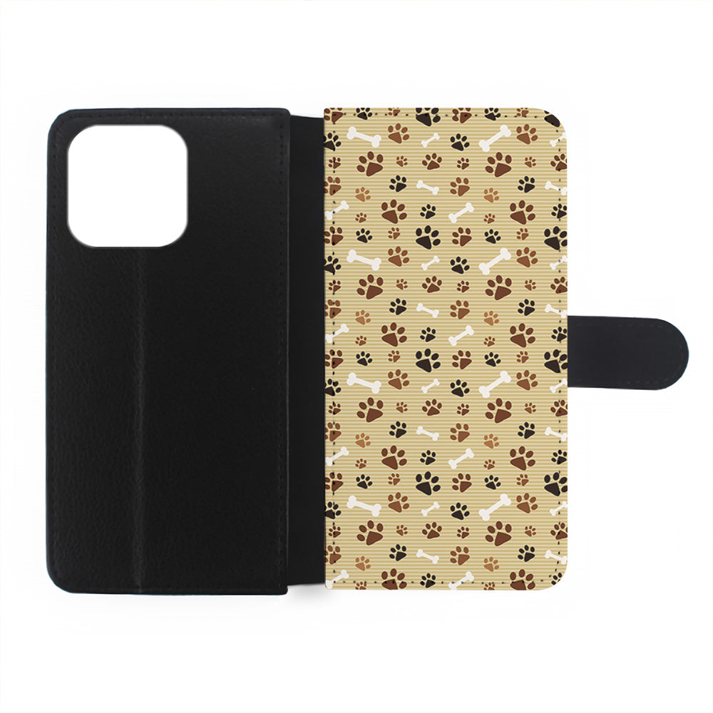 Dog Paw Print and Bones iPhone 15 Plus Case