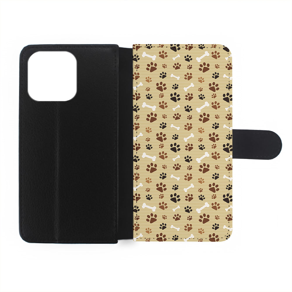 Dog Paw Print and Bones iPhone 15 Pro Case