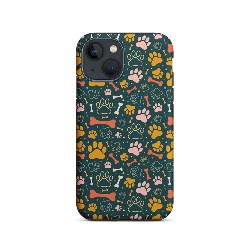 Dog Tracks and Bones iPhone 15 Plus Case