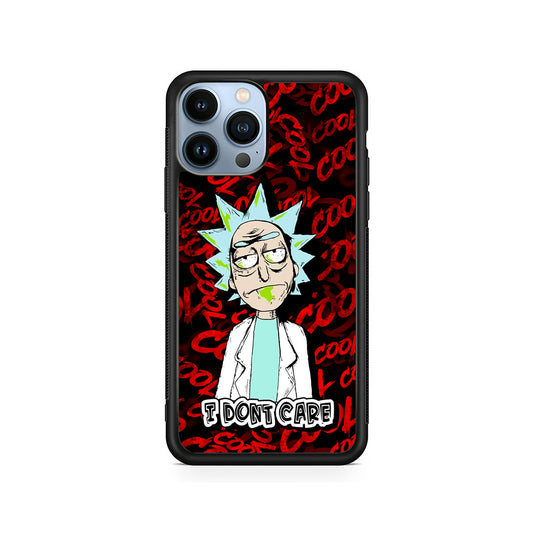 Dr Rick I Don't Care iPhone 14 Pro Case