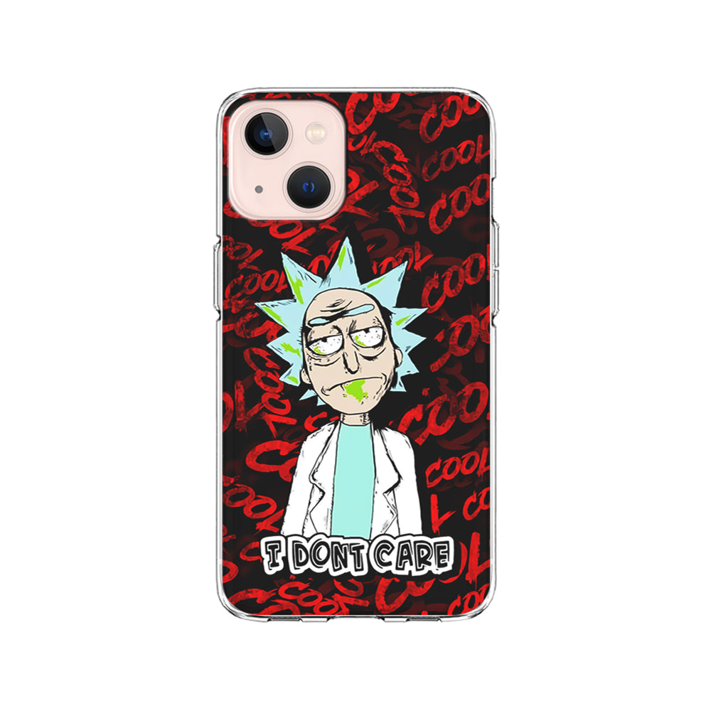 Dr Rick I Don't Care iPhone 14 Case