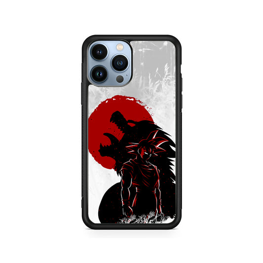 Dragon Ball Goku Red Moon iPhone 15 Pro Case