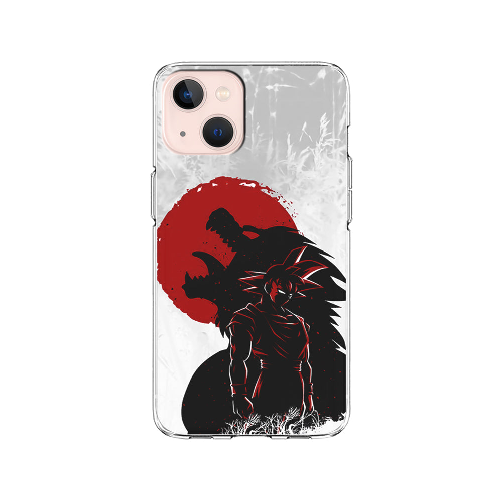 Dragon Ball Goku Red Moon iPhone 14 Case