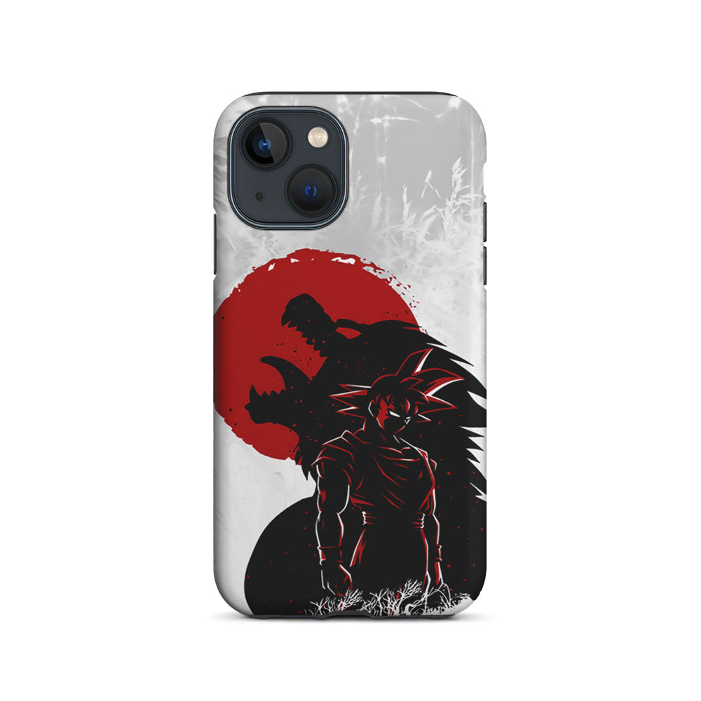 Dragon Ball Goku Red Moon iPhone 14 Case