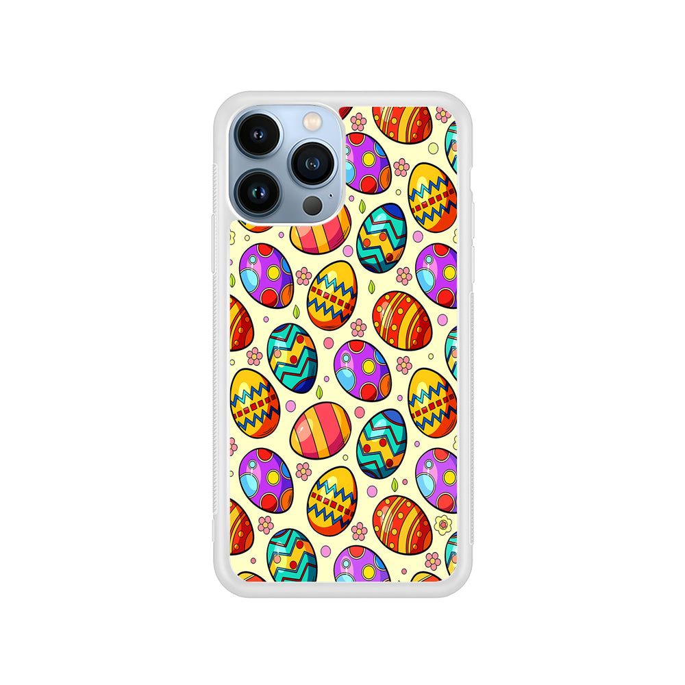 Easter Eggs Colorful Pattern iPhone 15 Pro Case