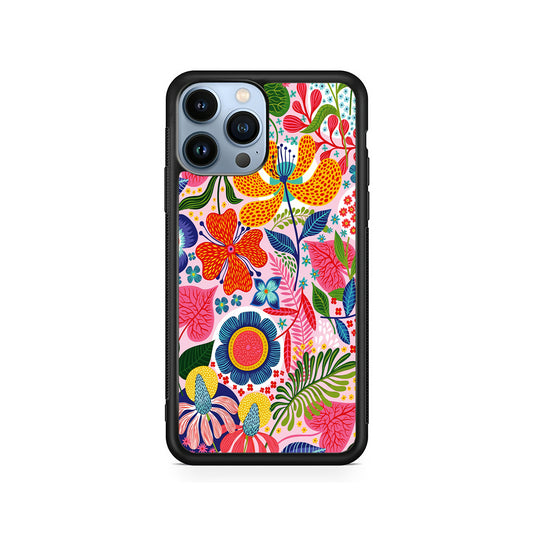 Exotic Floral Aesthetic iPhone 15 Pro Case