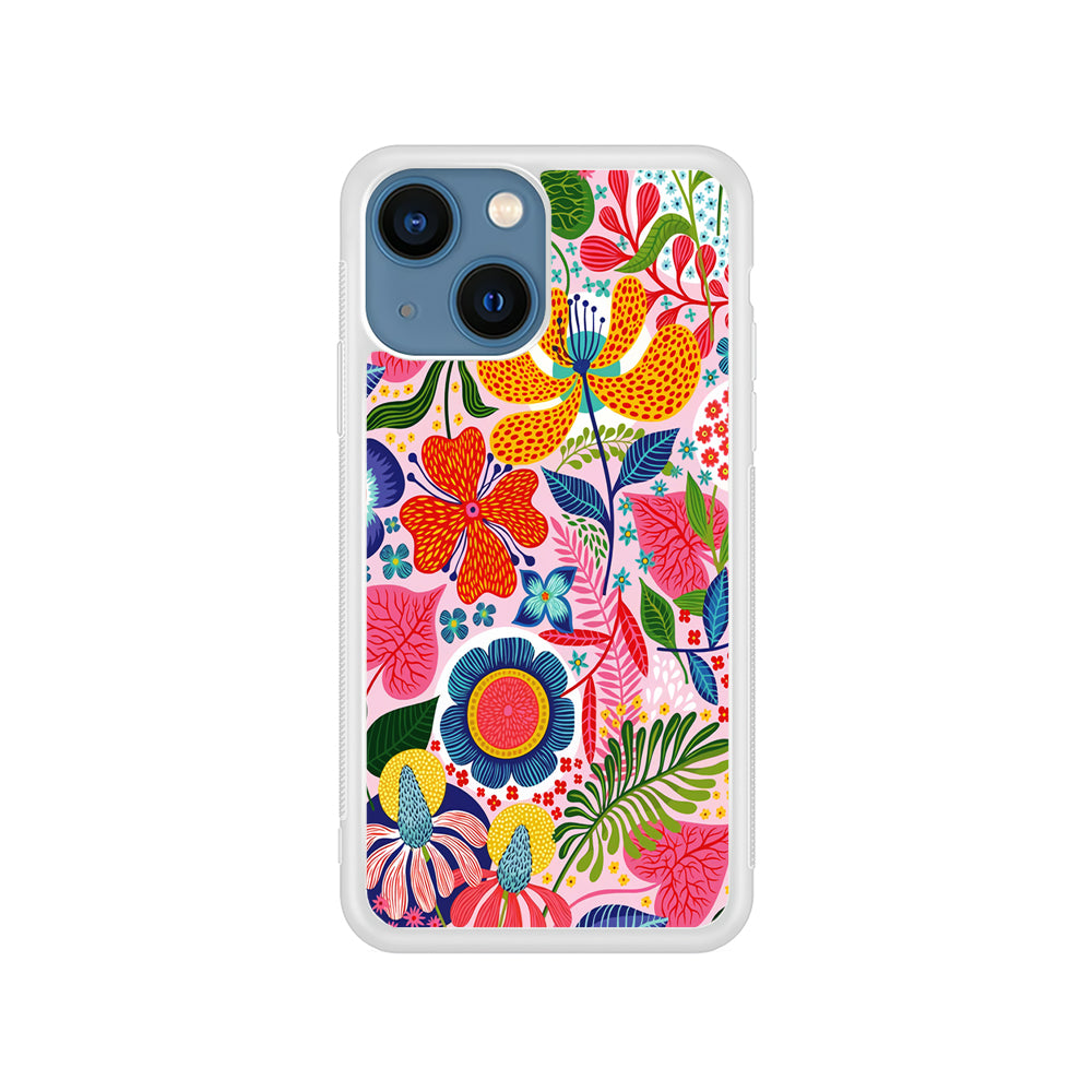 Exotic Floral Aesthetic iPhone 15 Plus Case