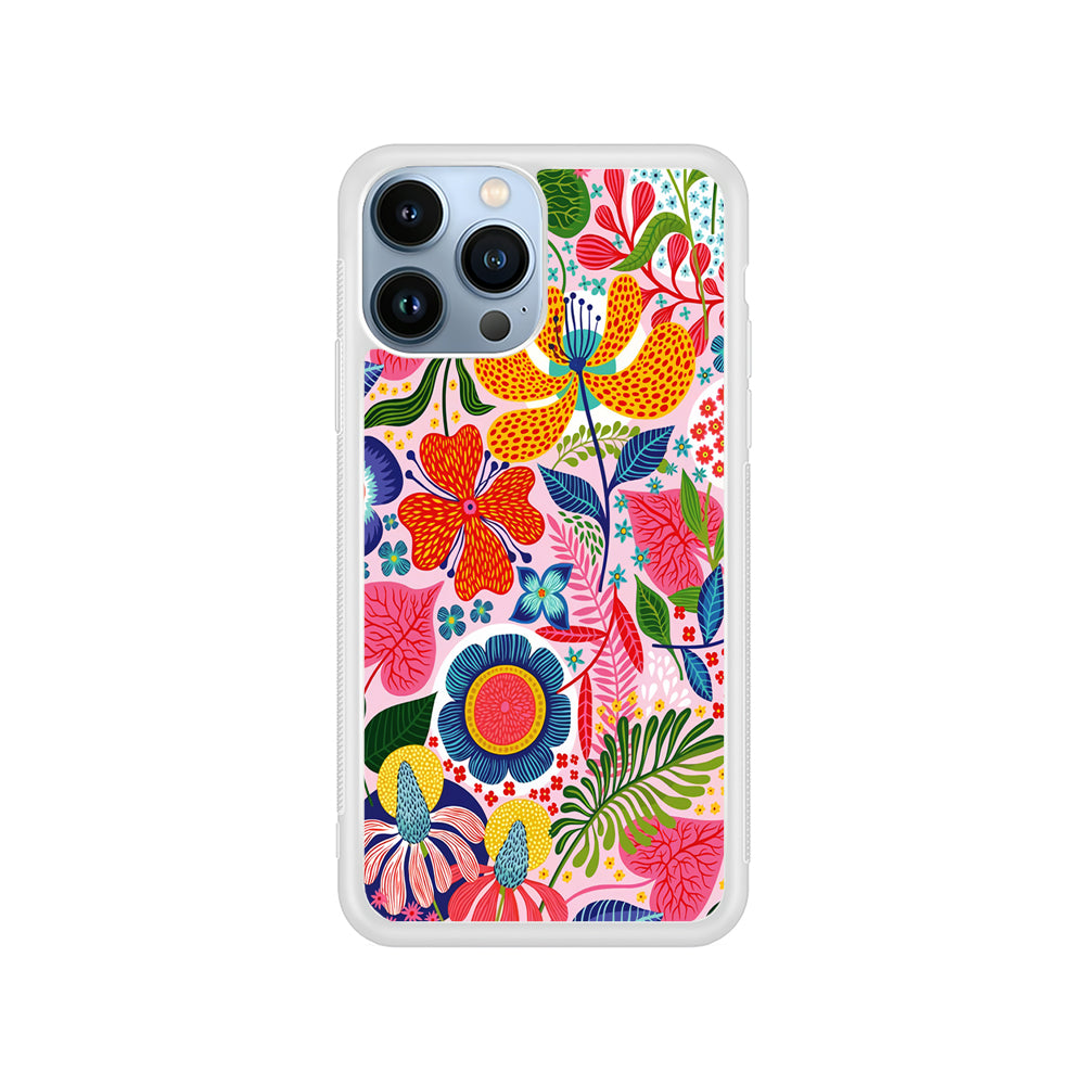 Exotic Floral Aesthetic iPhone 15 Pro Case