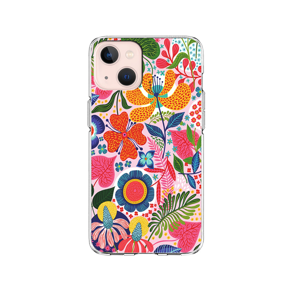 Exotic Floral Aesthetic iPhone 15 Plus Case