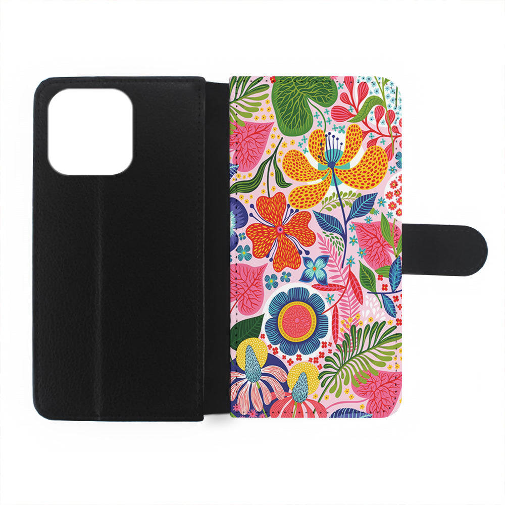 Exotic Floral Aesthetic iPhone 15 Plus Case