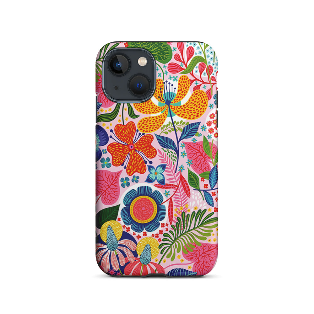 Exotic Floral Aesthetic iPhone 15 Plus Case