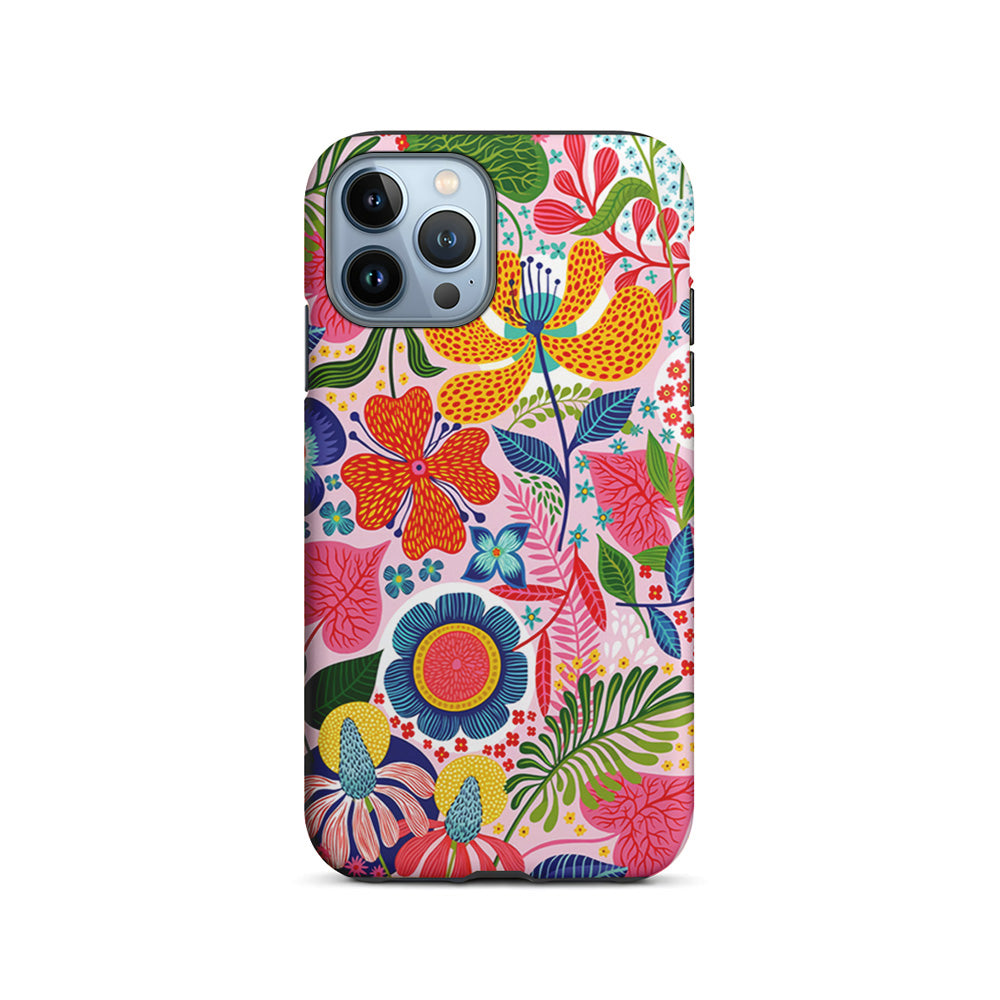 Exotic Floral Aesthetic iPhone 15 Pro Case