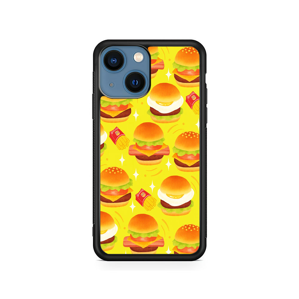 Fast Food Snack Burger iPhone 15 Plus Case