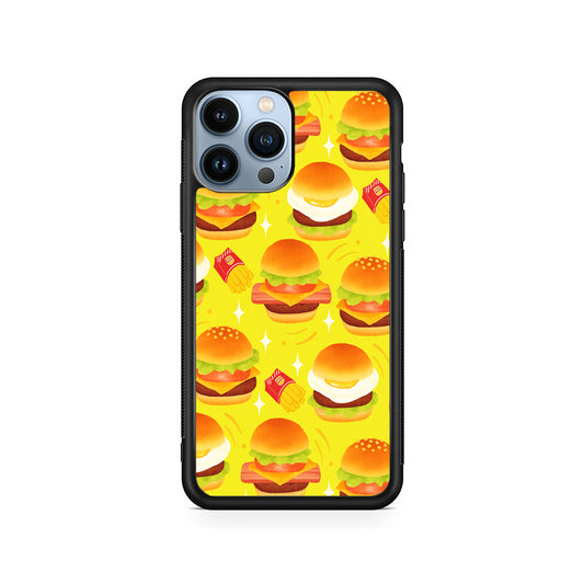 Fast Food Snack Burger iPhone 15 Pro Case