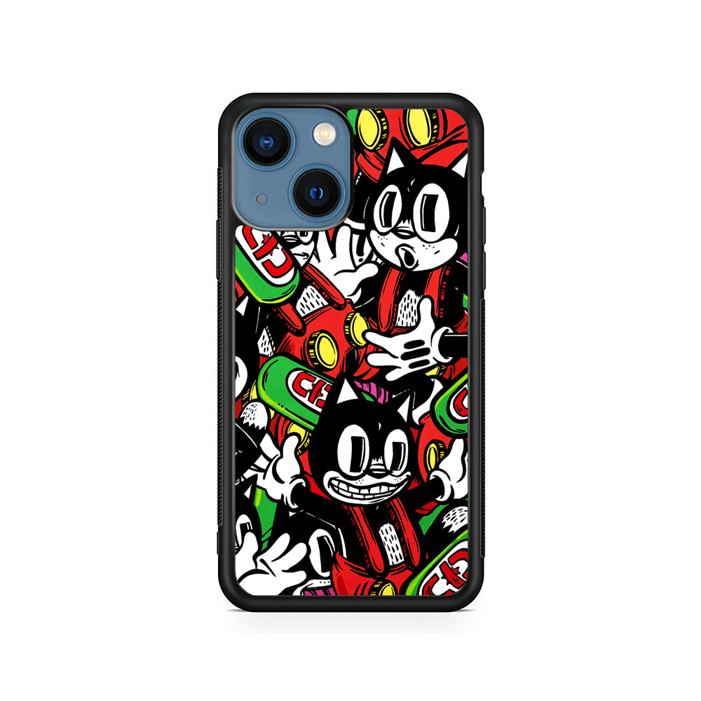 Felix The Cat Club Party iPhone 14 Case