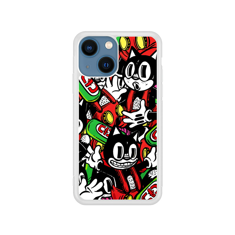 Felix The Cat Club Party iPhone 14 Case