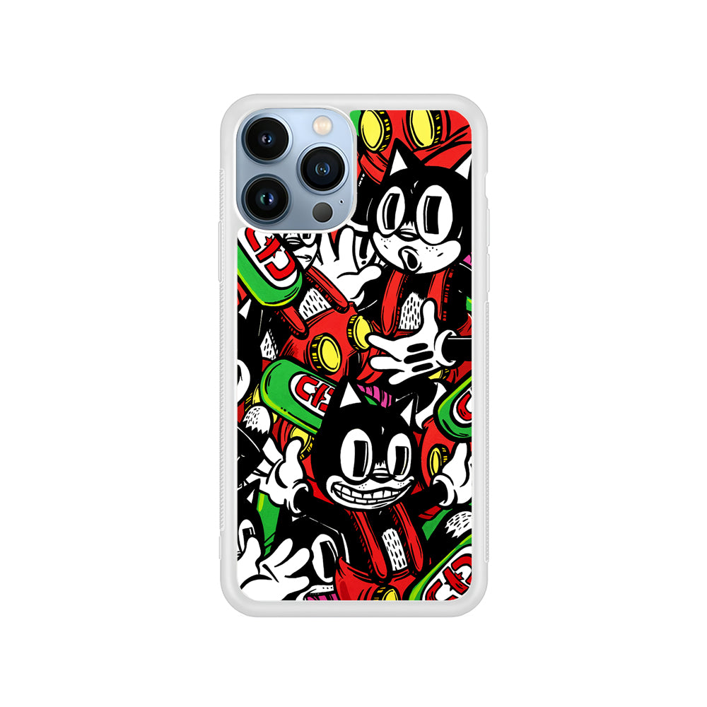 Felix The Cat Club Party iPhone 15 Pro Case