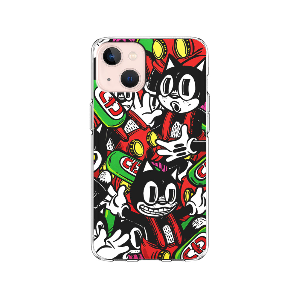 Felix The Cat Club Party iPhone 14 Case