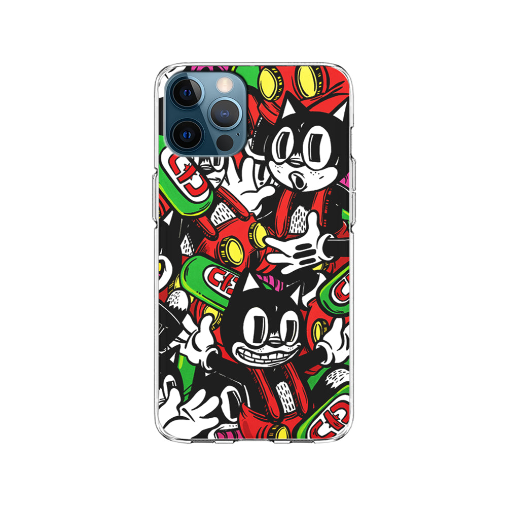 Felix The Cat Club Party iPhone 15 Pro Case