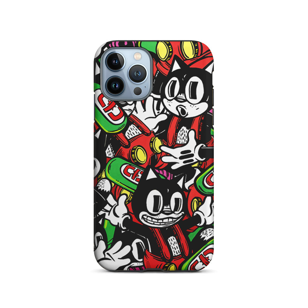 Felix The Cat Club Party iPhone 15 Pro Case