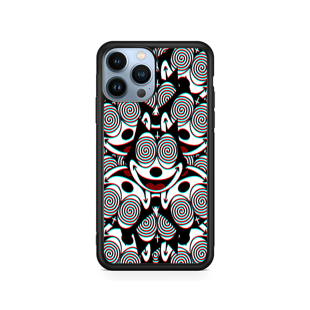 Felix The Cat Hypnotic iPhone 15 Pro Case