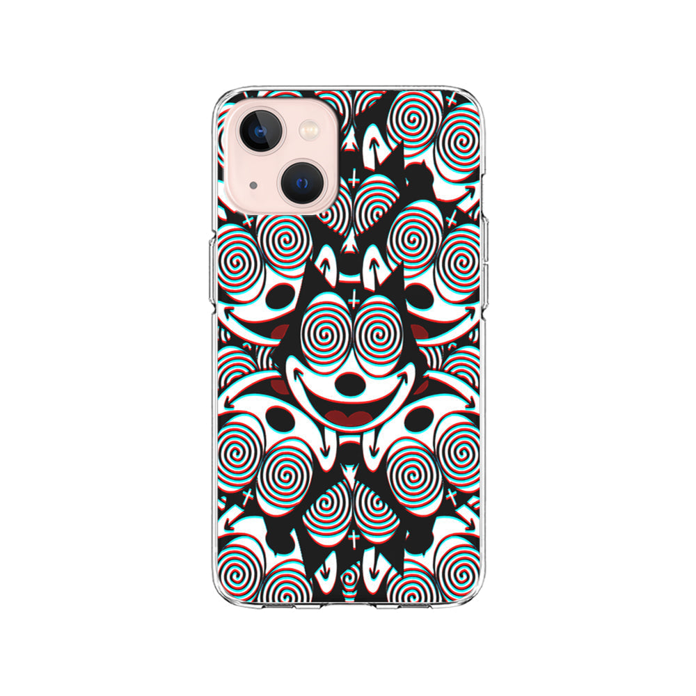 Felix The Cat Hypnotic iPhone 15 Plus Case