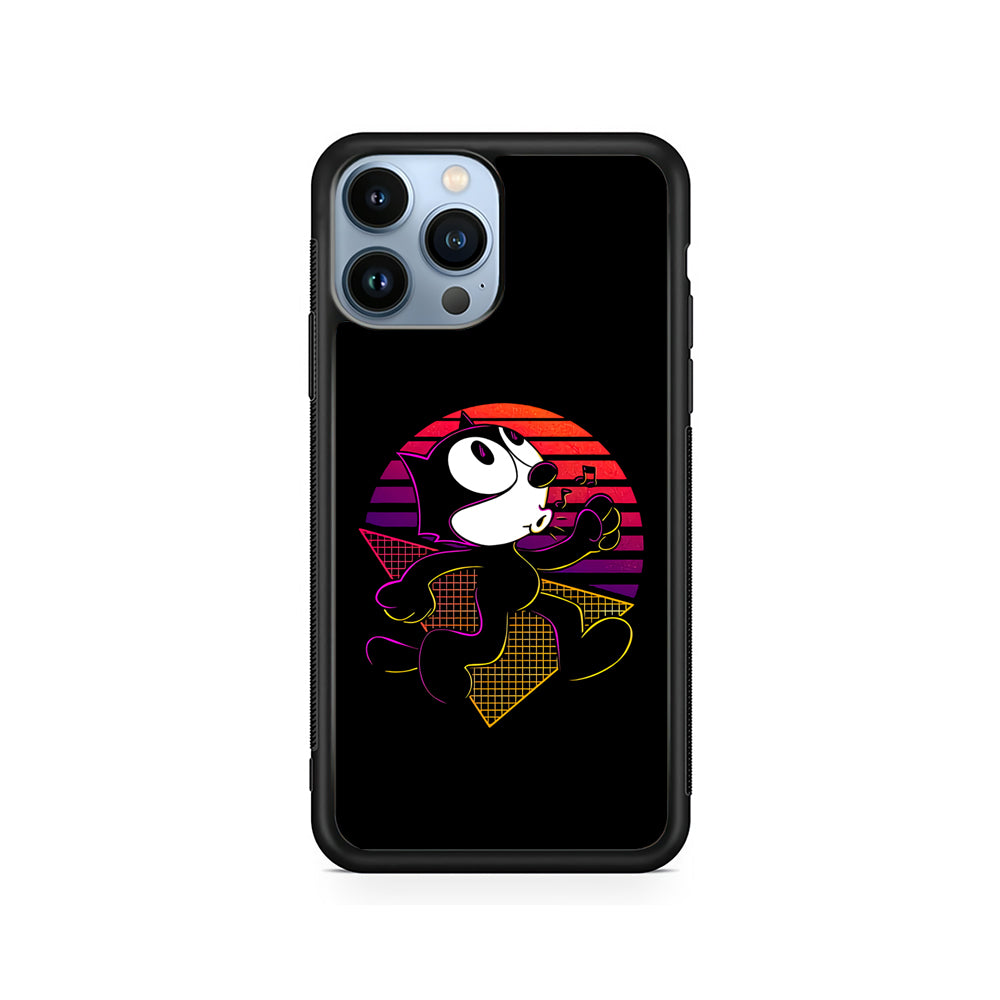 Felix The Cat Whistling iPhone 15 Pro Case