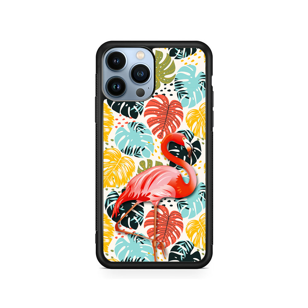 Flamingo Stand in Beauty iPhone 15 Pro Case