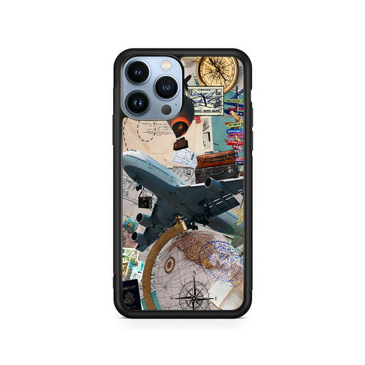 Flight Travel Vacation iPhone 15 Pro Case