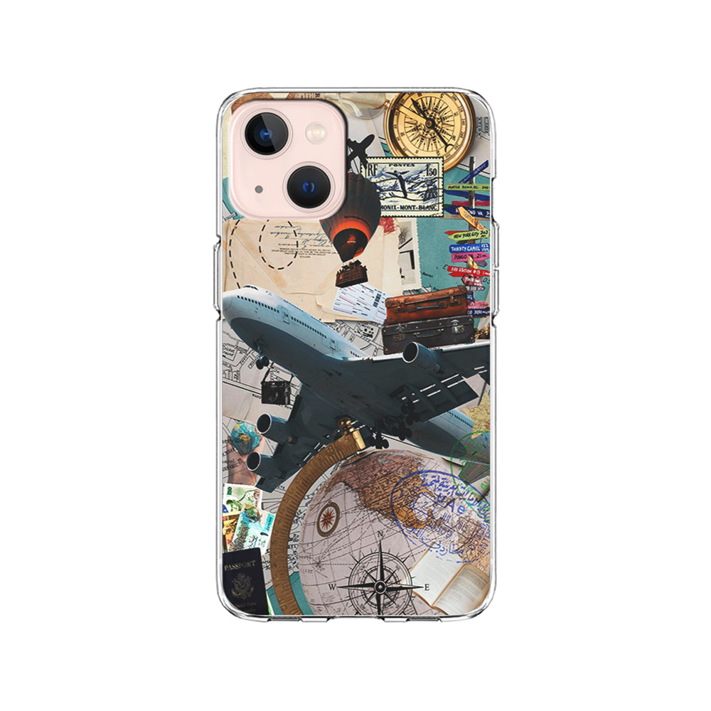 Flight Travel Vacation iPhone 15 Plus Case