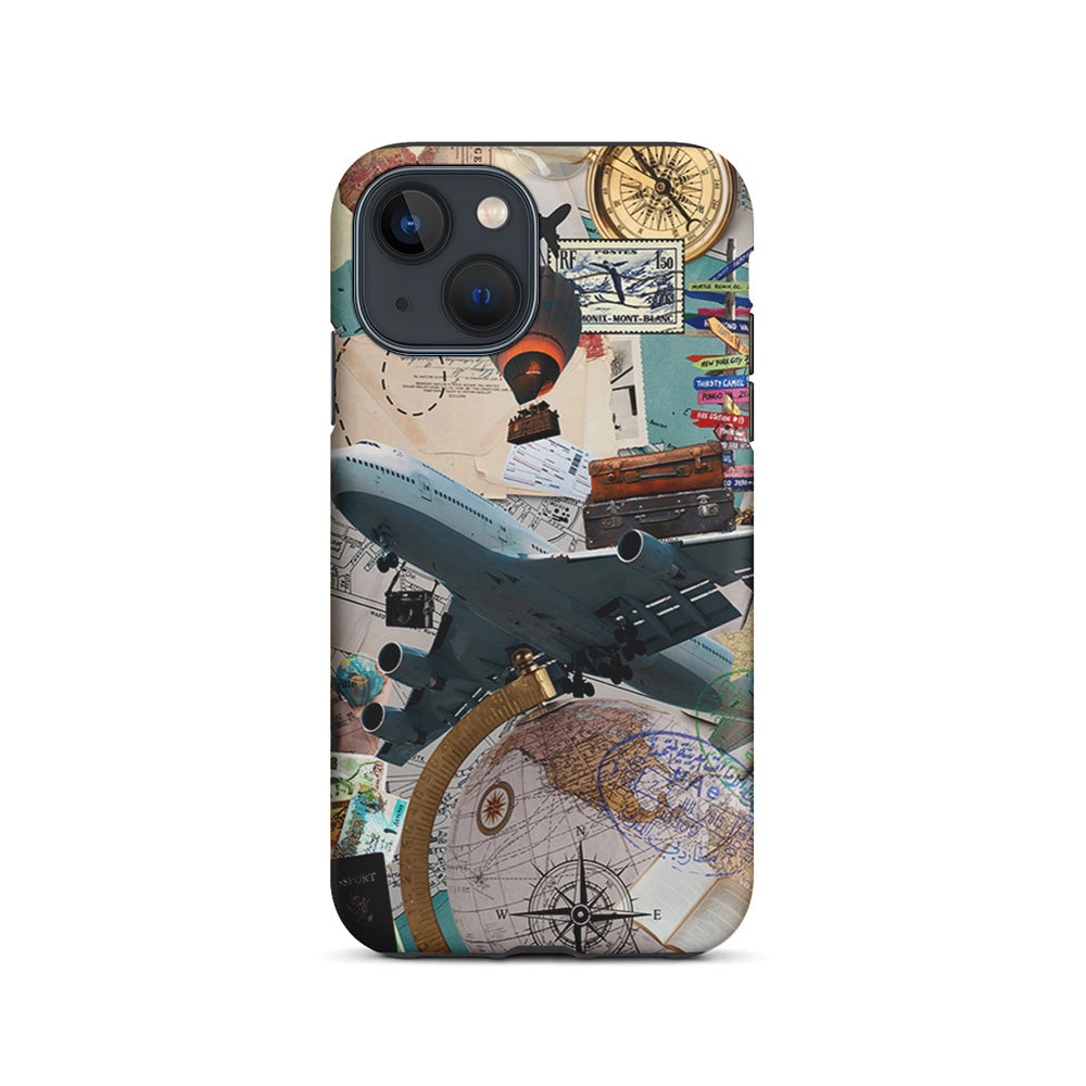 Flight Travel Vacation iPhone 15 Plus Case