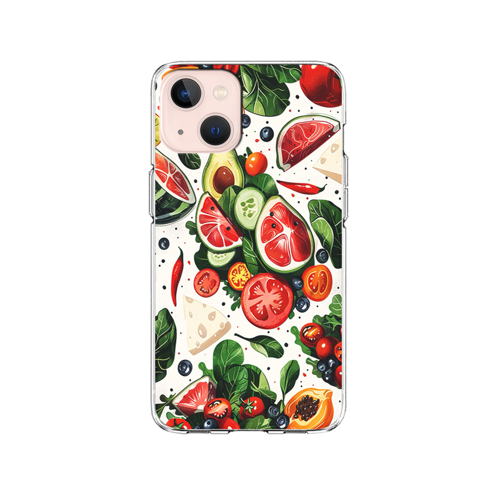 Fresh Organic Fruits and Vegetables iPhone 15 Plus Case