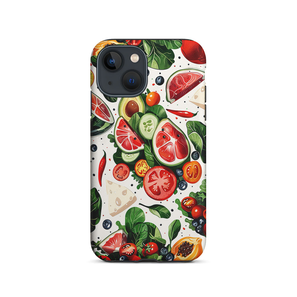 Fresh Organic Fruits and Vegetables iPhone 15 Plus Case