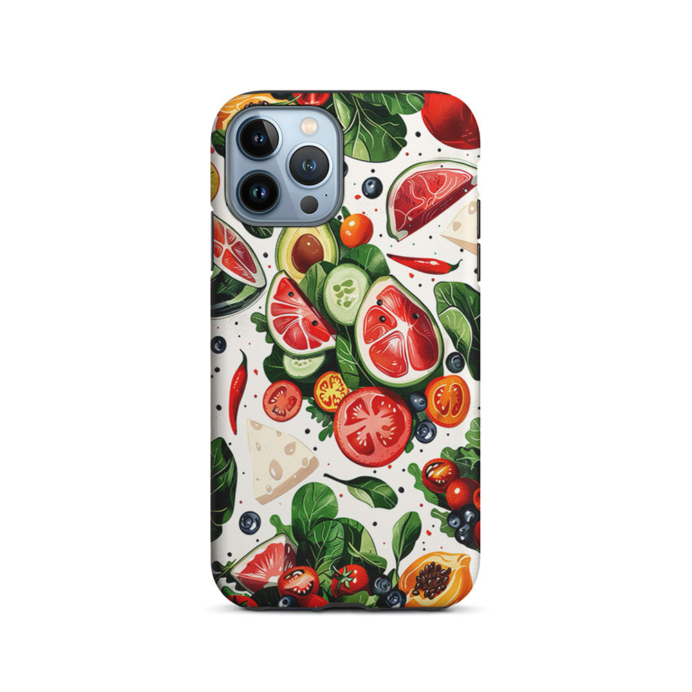 Fresh Organic Fruits and Vegetables iPhone 15 Pro Case