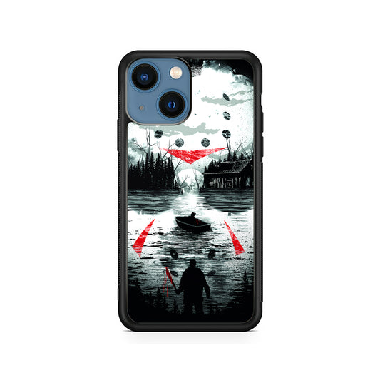 Friday the 13th Silhouette Mask iPhone 15 Plus Case