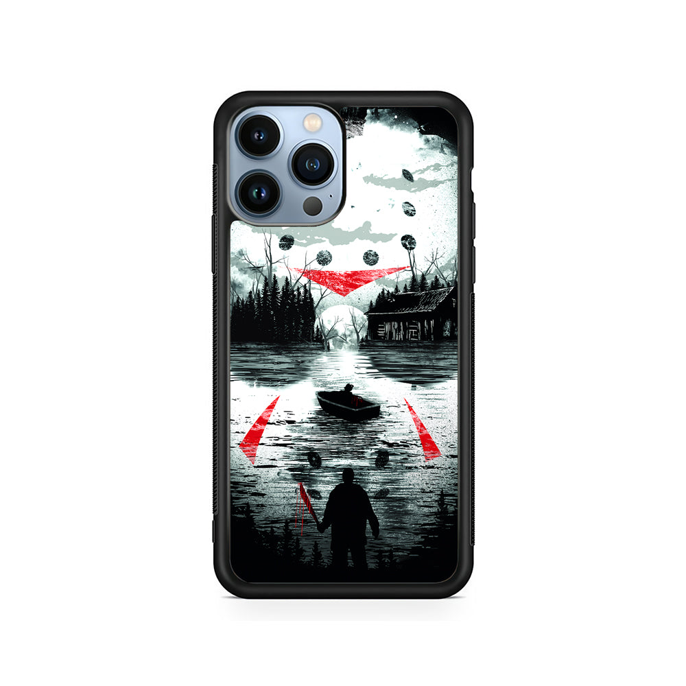 Friday the 13th Silhouette Mask iPhone 15 Pro Case