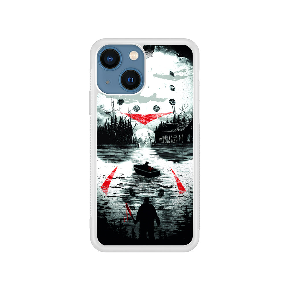 Friday the 13th Silhouette Mask iPhone 15 Plus Case