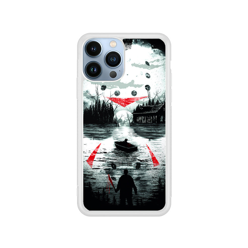 Friday the 13th Silhouette Mask iPhone 15 Pro Case