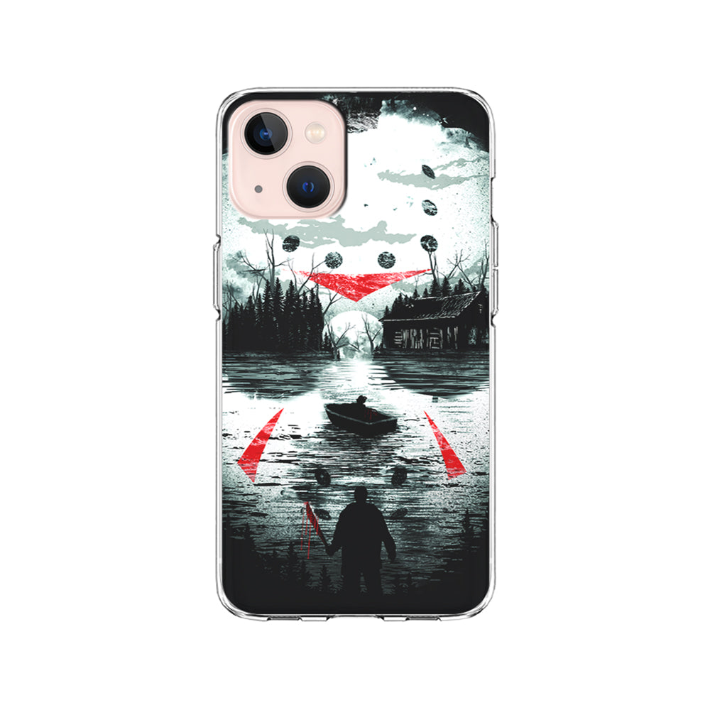 Friday the 13th Silhouette Mask iPhone 15 Plus Case