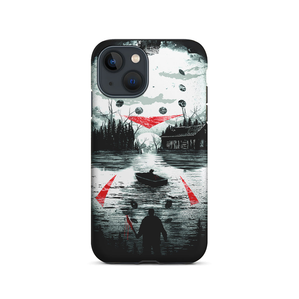 Friday the 13th Silhouette Mask iPhone 15 Plus Case