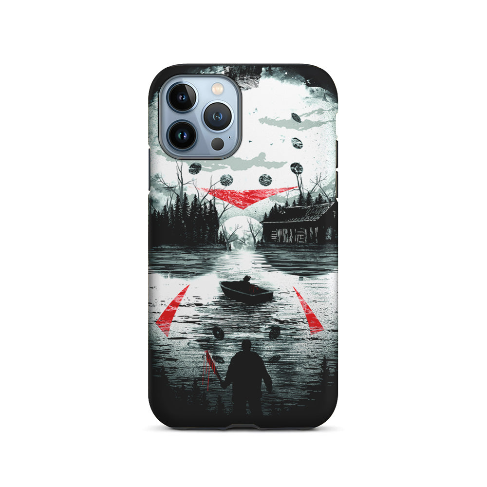 Friday the 13th Silhouette Mask iPhone 15 Pro Case