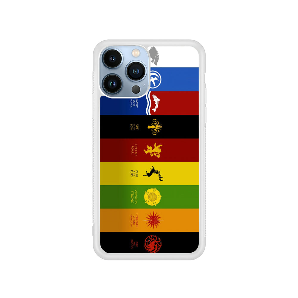 Game Of Thrones Flag Slogan iPhone 15 Pro Case