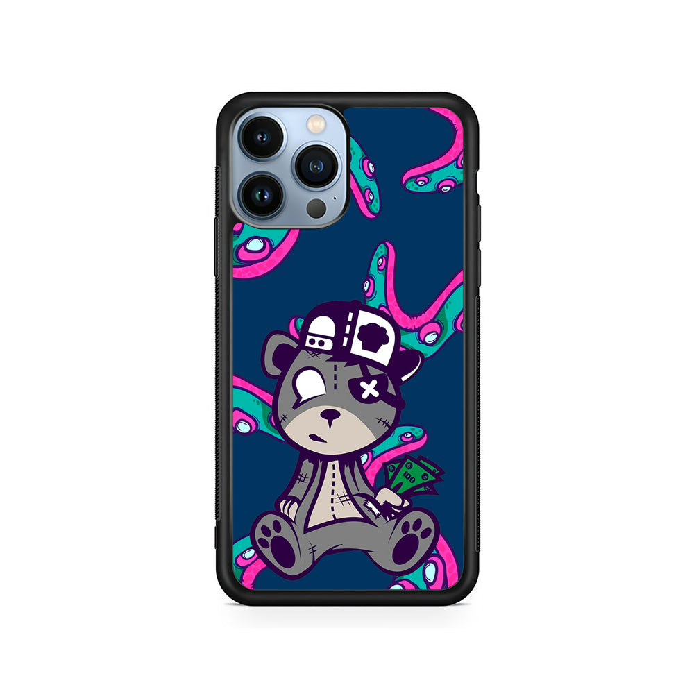 Gangsta Bear Need The Money iPhone 15 Pro Case