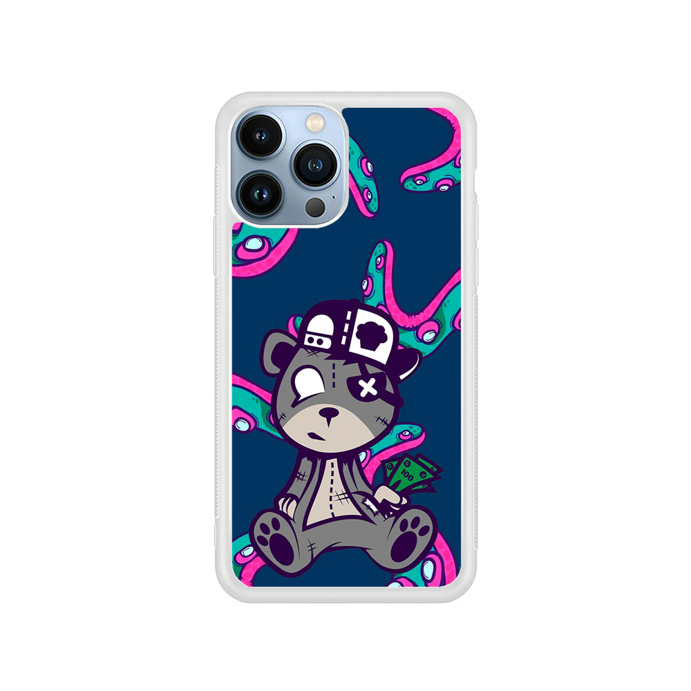 Gangsta Bear Need The Money iPhone 15 Pro Case