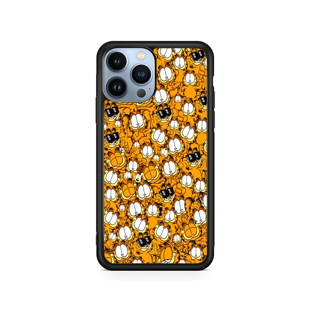 Garfield Cartoon Collage iPhone 15 Pro Case