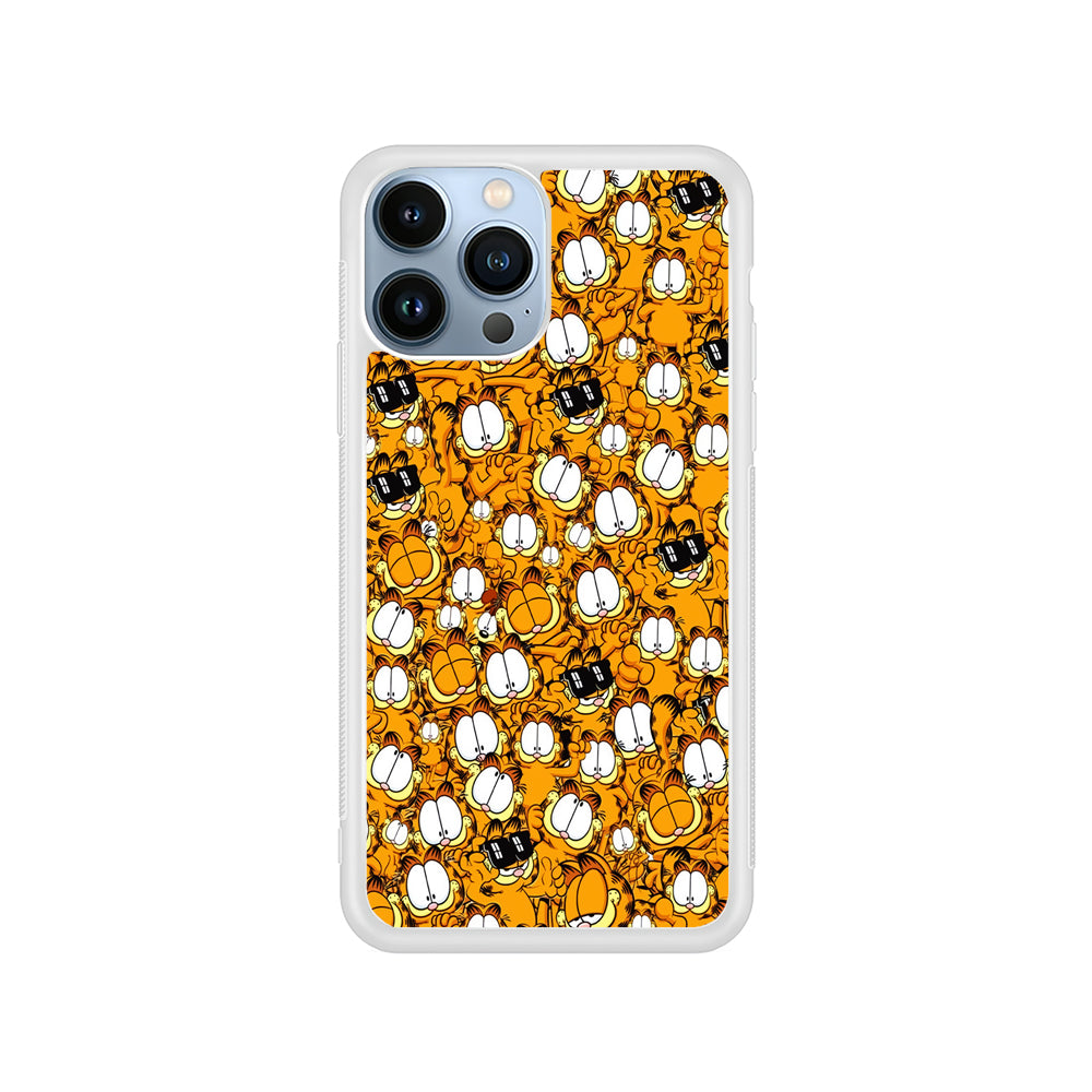 Garfield Cartoon Collage iPhone 15 Pro Case