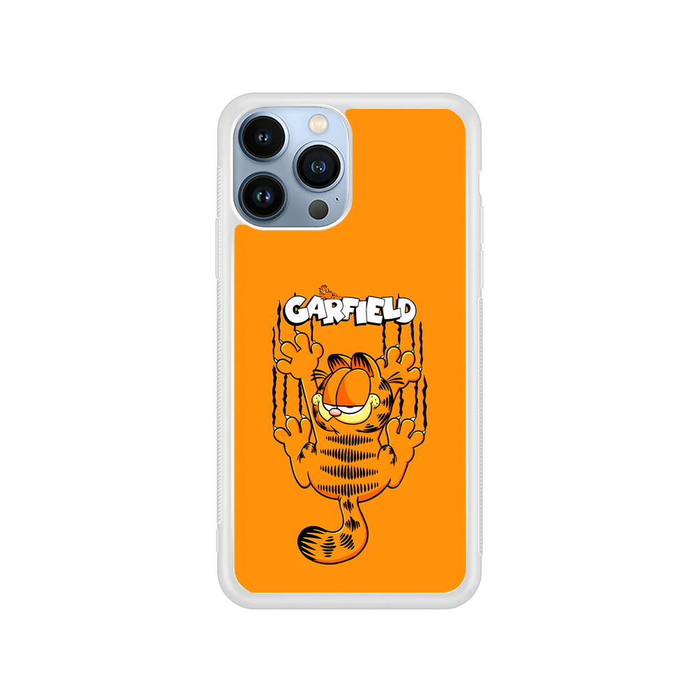 Garfield The Cat Scratch Wall iPhone 15 Pro Case