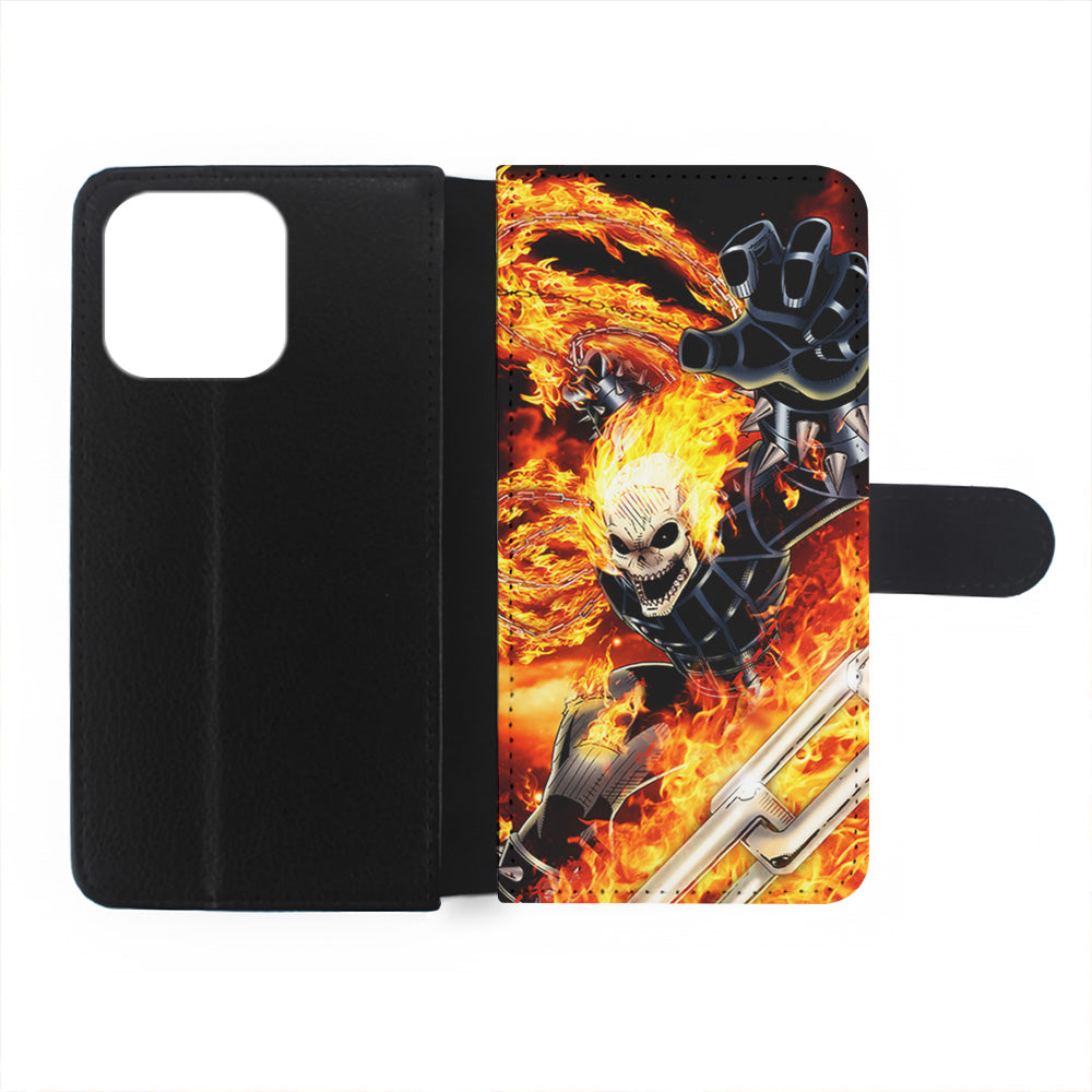 Ghost Rider on Fire iPhone 15 Plus Case