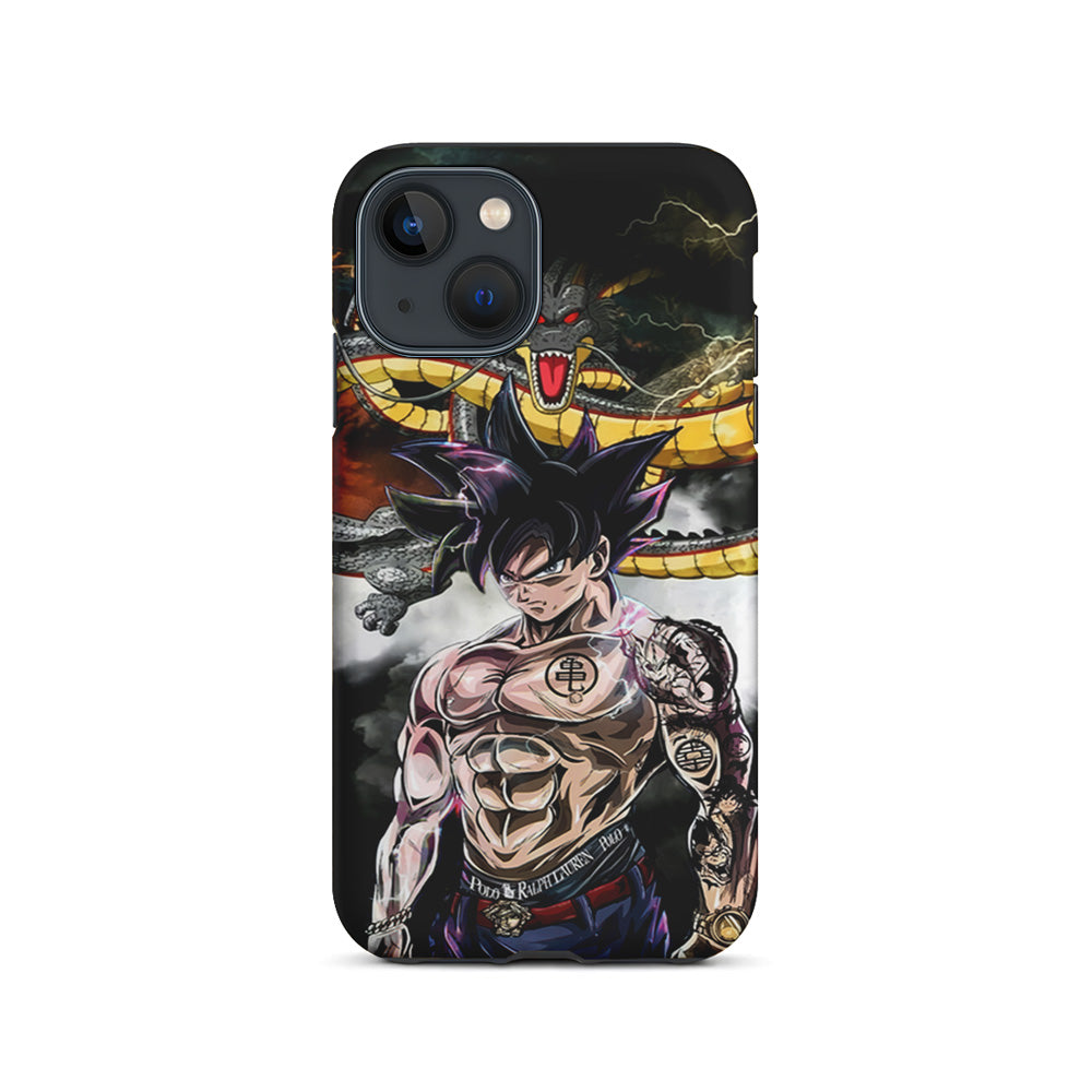 Goku X Shenron Dragon Ball Z iPhone 15 Plus Case