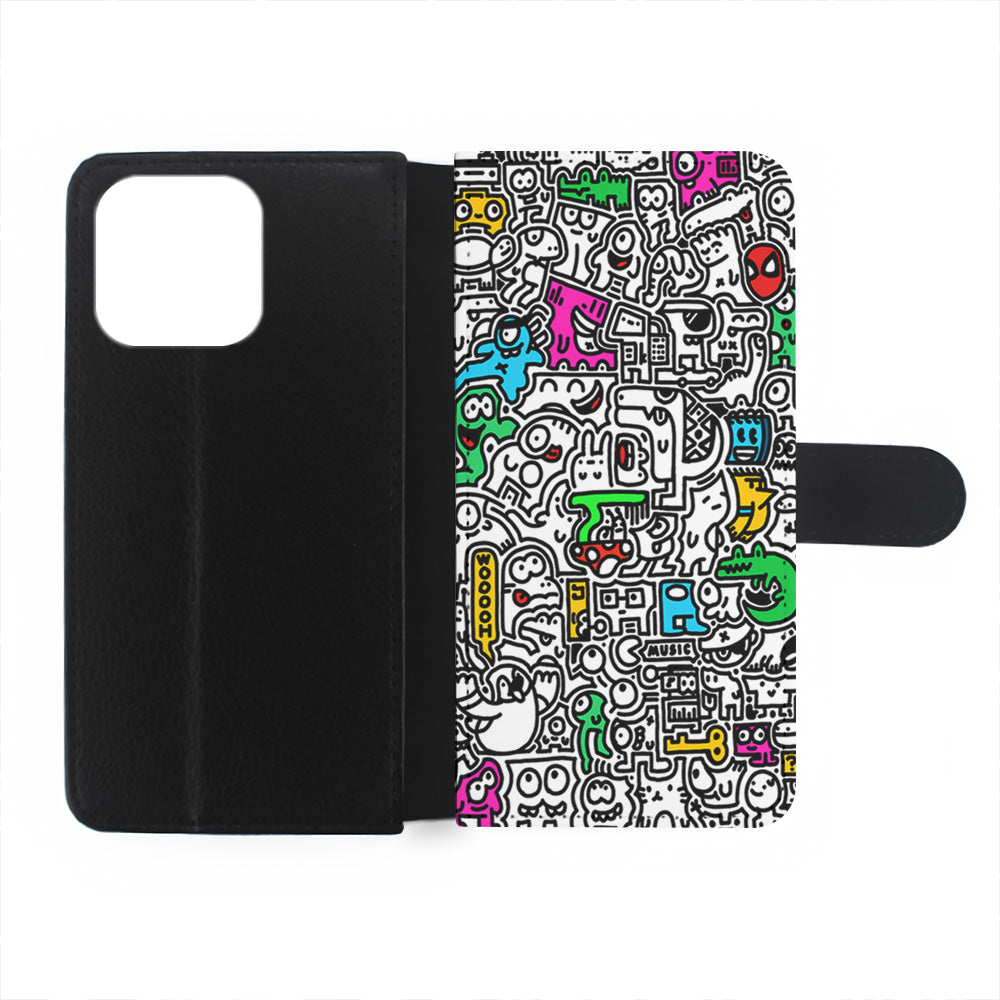 Graffiti Doodle Drawings Art iPhone 15 Plus Case